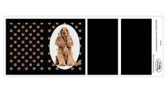 Panel k ušití - obal na očkovací průkaz - Australský ovčák (1)