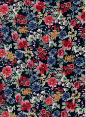 OC Bavlněný popelín - kvítka 100% bavlna