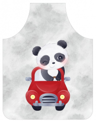 OB Panel k ušití  - zástěra/zástěra s kapsou - střední - výběr z variant  - padna v autíčku Kočárkovina