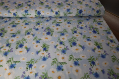 PA Úplet - kopretiny -  digitální tisk 95% bavlna 5% elastan