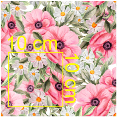 OB Metráž anemonky (květy) náš tisk na objednávku – výběr z materiálů