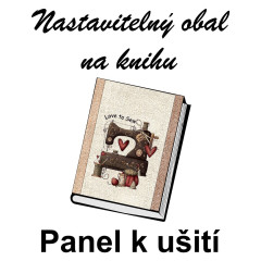 OB Panel - nastavitelný obal na knihu - šicí stroj kočárkovina