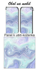 K OB - Koženkový panel 23x23 cm (obal na mobil) - marble - koženka - vlastní UV tisk