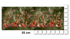 OB Panel bordura -  145 cm  x 35-120 cm  - Podzimní nostalgie materiál - výběr z variant