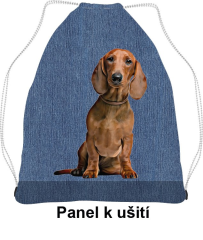 OB Panel k ušití - stahovací vak - velikost L - jezevčík II. Materiál - výběr z variant