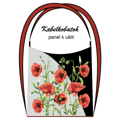 OB Panel Kabelkobatoh Nancy 146 vlčí máky - výběr z variant materiálu návod k panelu zdarma - více v popisu produktu