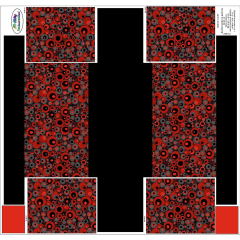 Panel k ušití - kosmetická taštička Petra - orchidea (7)