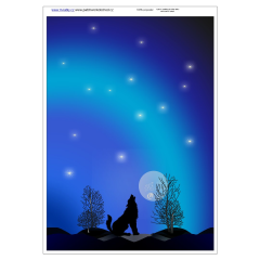 OB Panel  o rozměru 25x35 cm - vhodný na ušití peněženky - vlk výběr z variant materiálu - vlastní sublimační tisk na objednávku