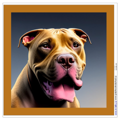 OB Panel k ušití  polštář - Pitbulteriér výběr z variant