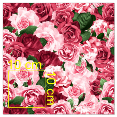 OB Metráž růže náš tisk na objednávku – výběr z materiálů