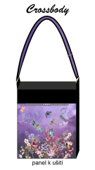 OB Panel Crossbody kabelka Dana květy, motýli, vážky Návod zdarma - více v popisu produktu