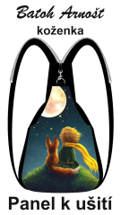 K Panel k ušití - Batoh Arnošt - Malý princ vlastní UV tisk na objednávku - Koženka - návod k panelu zdarma