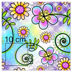 OB Metráž květy náš tisk na objednávku – výběr z materiálů