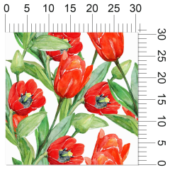 OB Metráž tulipány náš tisk na objednávku – výběr z materiálů