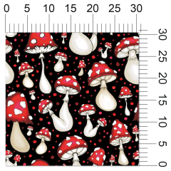 OB Metráž muchomůrky náš tisk na objednávku – výběr z materiálů