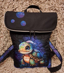 Panel se střihem -  Překlápěcí batoh Sissi (3)