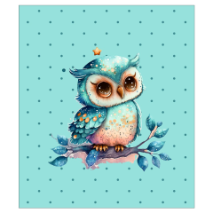 OB Panel  35-39 x 45 cm (více v popisu produktu) - sova Materiál - výběr z variant