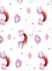 OC Úplet - duha - digitální tisk - 95% bavlna 5% elastan