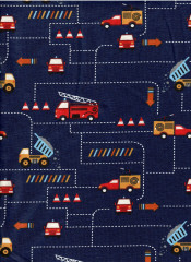 PA Úplet - silnice -  digitální tisk 95% bavlna 5% elastan