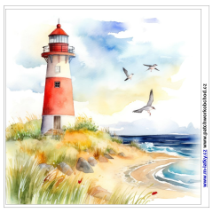 OB Panel o rozměru cca 30x30 cm - maják Kočárkovina