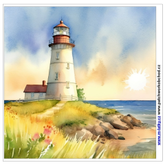 OB Panel o rozměru cca 30x30 cm - maják Kočárkovina