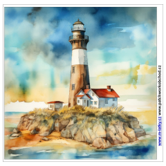 OB Panel o rozměru cca 30x30 cm - maják Kočárkovina