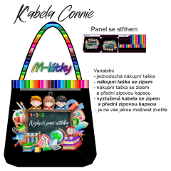 OB Kabela  Connie - školní motiv - nejlepší paní učitelka Panel k ušití - náš tisk na objednávku
