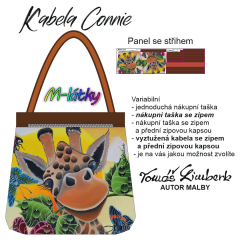 OB TL Kabela  Connie - žirafa Panel k ušití - náš tisk na objednávku