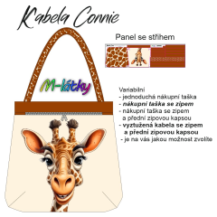 OB Kabela  Connie - žirafa Panel k ušití - náš tisk na objednávku